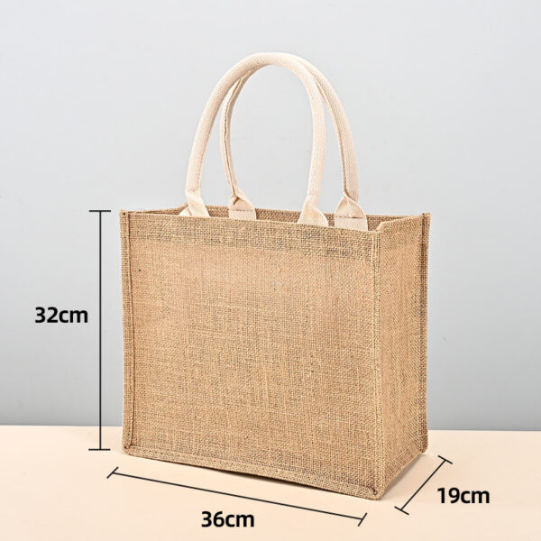 #TG 06-01 Blank Jute Tote Bag - 12PCS - Image 5