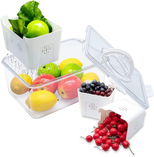 #ZT 06-04 3 Divider Multi-Use Plastic Storage Container - Image 2
