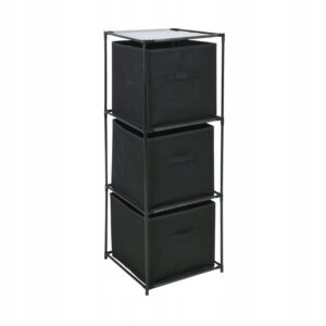 #ZT 06-12 Fabric & Plastic 3 Cubes Storage Shelf