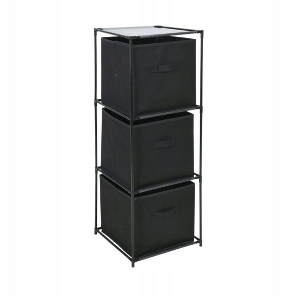 #ZT 06-12 Fabric & Plastic 3 Cubes Storage Shelf