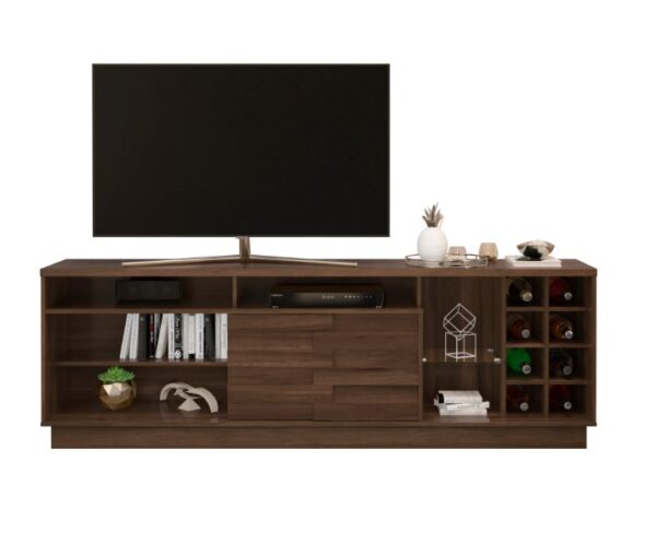 Marrakesh TV Stand/Bar Unit - Cafe Brown Finish - Up to a 85" TV - Image 3