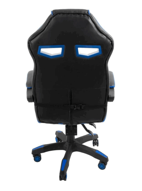 #OC-827 Blue & Black Reclining Leatherette Gaming Chair - Image 5