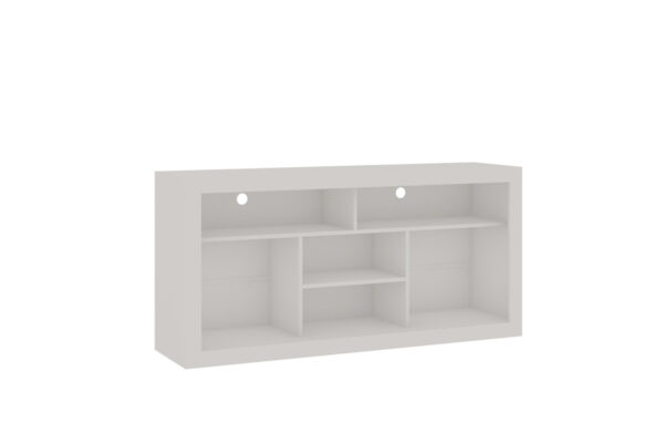 #FX6030-001 TV Stand on Wheels - White Finish - Up to a 60" TV - Image 2