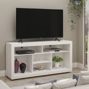 #FX6030-001 TV Stand - White Finish - Up to a 60" TV