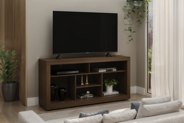 #FX6030-003 TV Stand - Cafe Brown Finish - Up to a 60" TV
