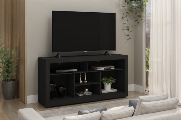 #FX6030-002 TV Stand - Black Finish - Up to a 60" TV