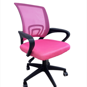 #JG 01-27 Pink Simple Mesh Student Chair