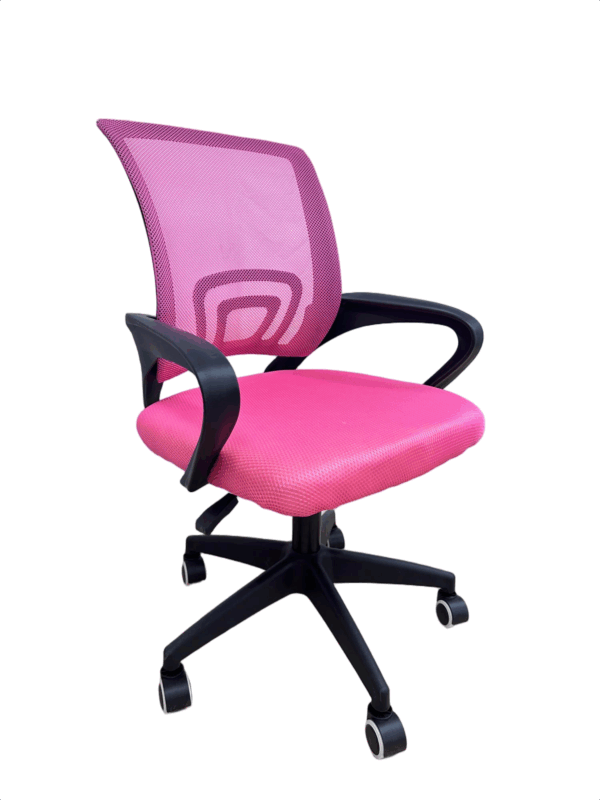 #JG 01-27 Pink Simple Mesh Student Chair