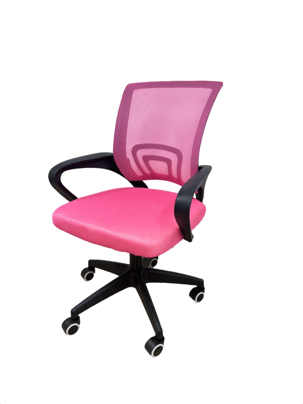 #JG 01-27 Pink Simple Mesh Student Chair - Image 2
