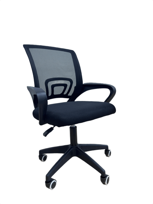 #JG 01-28 Black Simple Mesh Student Chair