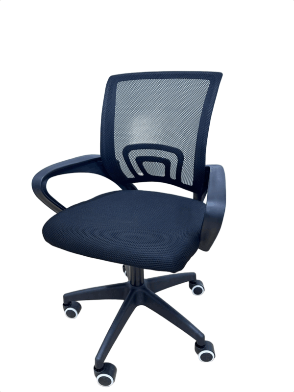#JG 01-28 Black Simple Mesh Student Chair - Image 2