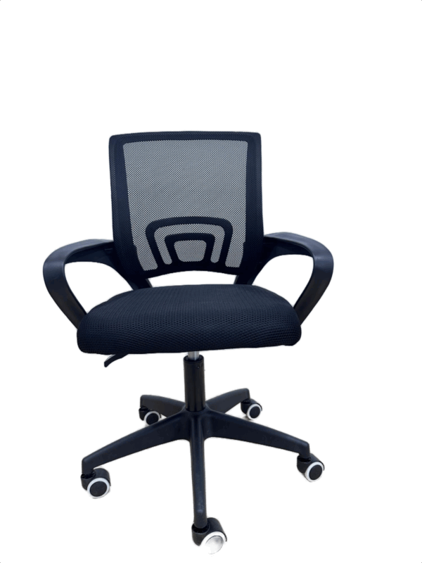 #JG 01-28 Black Simple Mesh Student Chair - Image 3