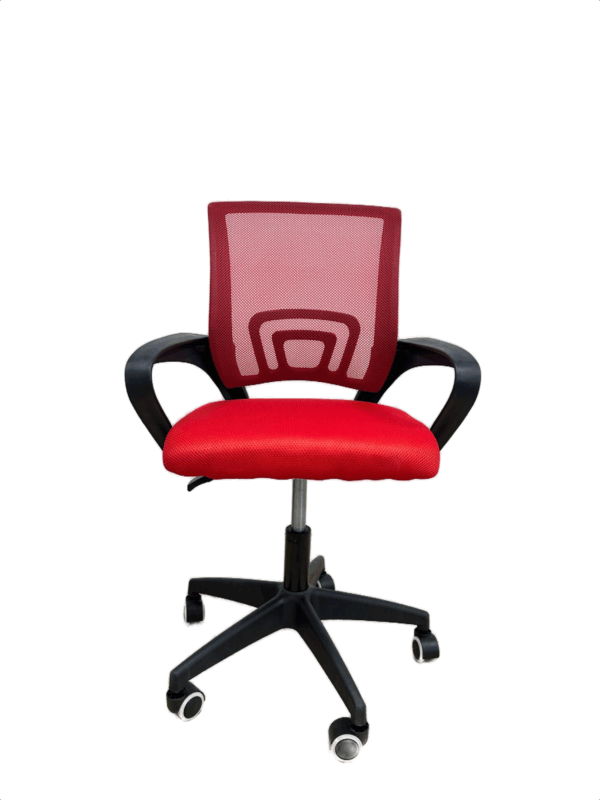 #JG 01-29 Red Simple Mesh Student Chair - Image 2