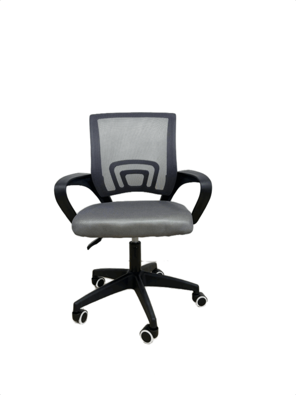 #JG 01-30 Gray Simple Mesh Student Chair - Image 3