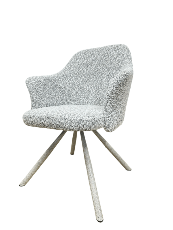 #JG 01-33 Gray Fabric Accent Chair  - 2PCS - Image 2