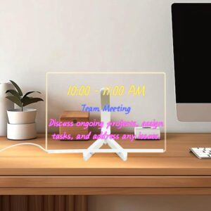 #JT 02-12 12" x 8" LED Acrylic Writing Display Board