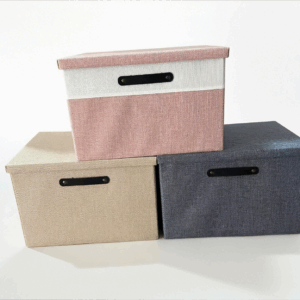 #JT 07-08/09/10 Fabric Storage Bin with Lid