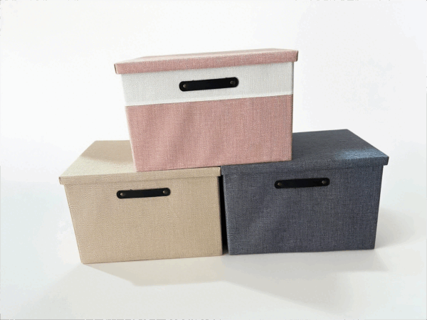 #JT 07-08/09/10 Fabric Storage Bin with Lid