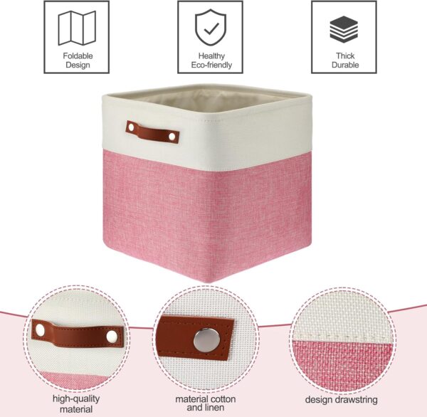 #JT 07-11/12/13 Fabric 13" Storage Bin - 2PCS for $120 - Image 4