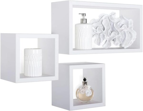 #JT 08-31 3PC Floating Shelves - Gloss White