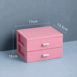 #JT 10-20 Plastic 2 Drawer Countertop Organizer