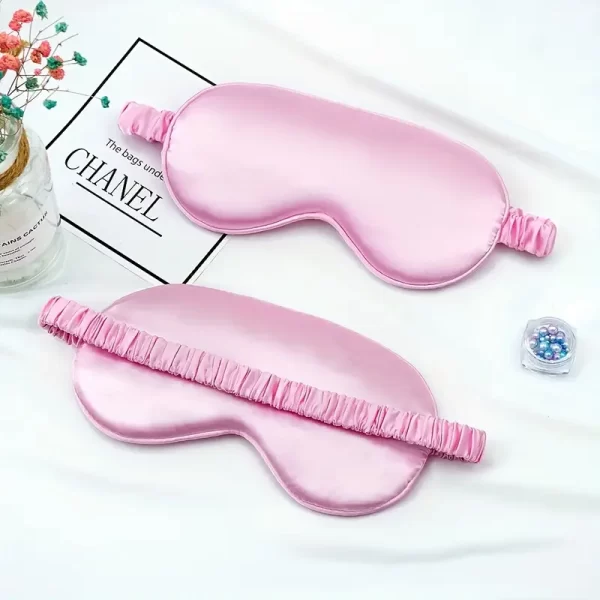 #LW 03-10 Pink Satin No Heat Hair Curling Sleep Set with Pillowcase - Image 3