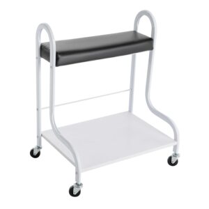 #QZ 01-27 Black Mobile Pedi Foot Rest Stand