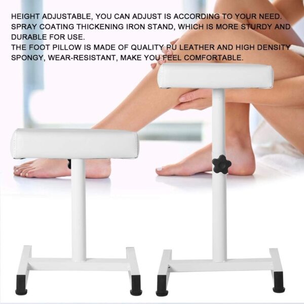 #QZ 01-29 White Pedicure Foot Stool - Image 5