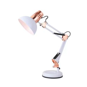 #SH 01-37 White Desk Lamp - Bulb Not Included
