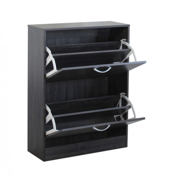 #SK 03-01 Dark Grey 2 Door Shoe Cabinet - Image 7