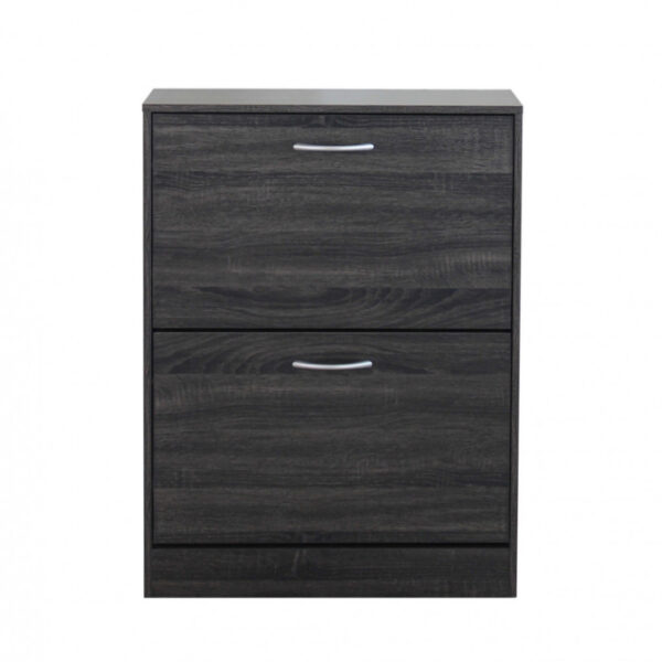 #SK 03-01 Dark Grey 2 Door Shoe Cabinet - Image 6
