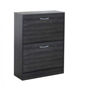 #SK 03-01 Dark Grey 2 Door Shoe Cabinet