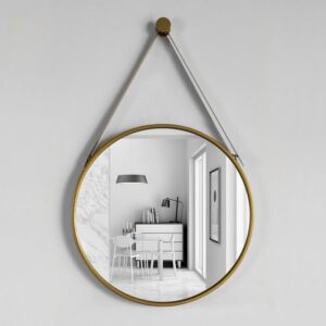 #SV 01-60/61 20.75" Round Wall Hanging Mirror with Strap