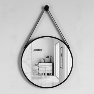 #SV 01-62/63 23.5" Round Wall Hanging Mirror with Strap