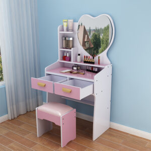 #SV 03-03 Small Pink Girls Vanity with Stool