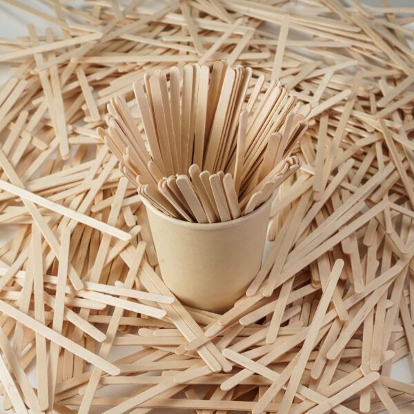 #WX 01-39 5.5" 1000PCS Wooden Stir Sticks - Image 3
