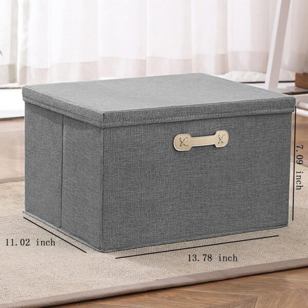 #JT 07-15/16 Fabric Storage Bin with Lid - 2PCS for $100 - Image 4