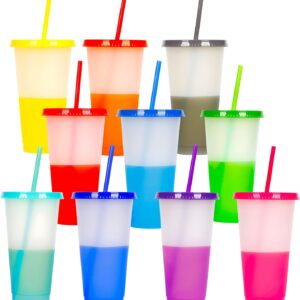 #BT 03-39 10PC 710ml Plastic Colour Changing Cups Set