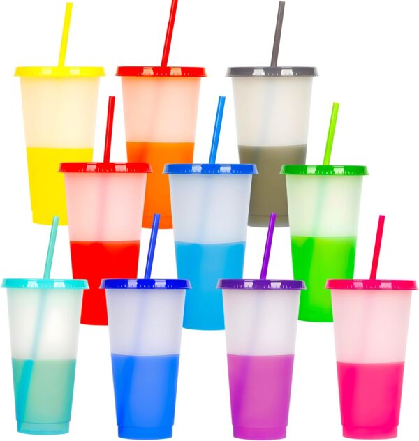 #BT 03-39 10PC 710ml Plastic Colour Changing Cups Set