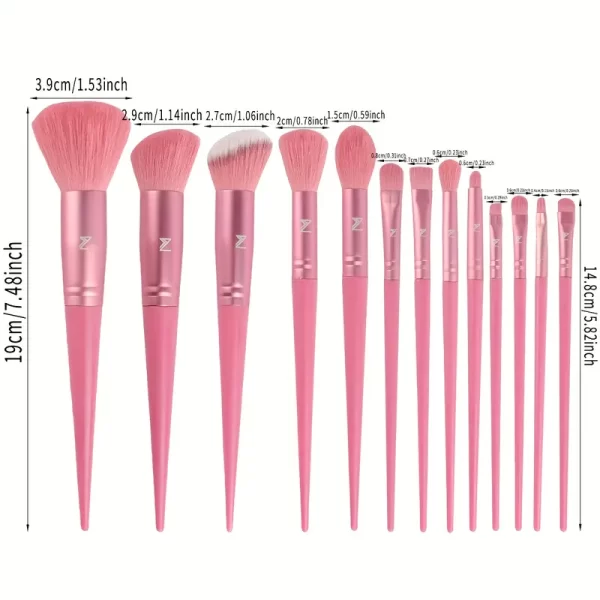 #LW 01-12 33PCS Beauty Blender & Makeup Brush Makeup Application Set - 12 SETS - Image 3