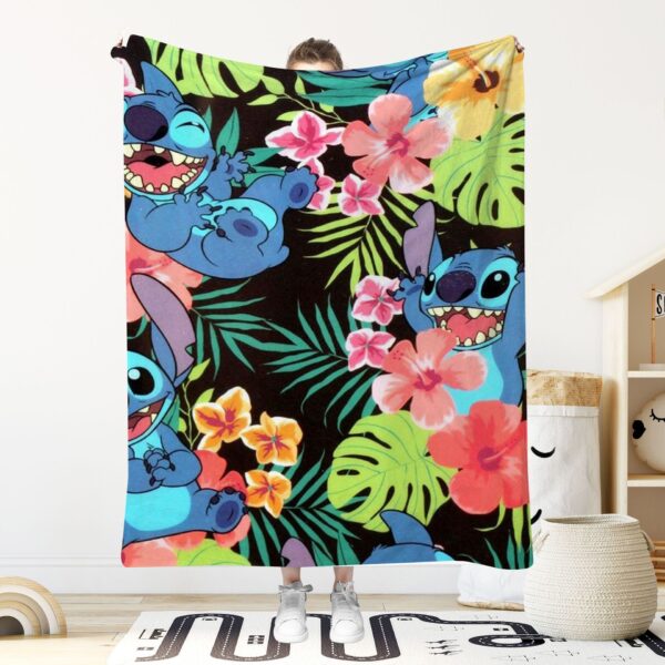Stitch Inspired 51" x 59" Flannel Blanket - Image 2