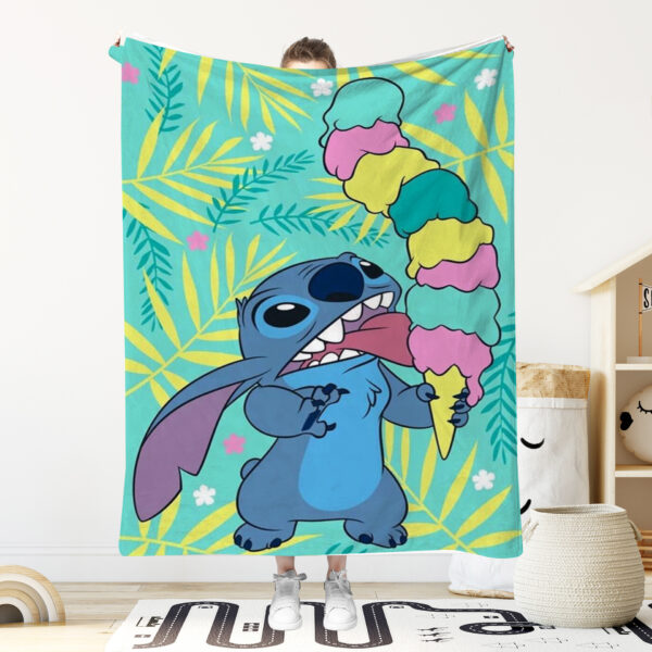 Stitch Inspired 51" x 59" Flannel Blanket - Image 9