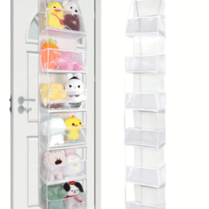 #YS 01-19 White 6 Tier Fabric Door Hanging Storage Bag