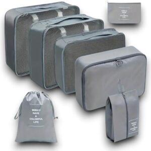 7PCS Fabric Travel Packing Cubes Set