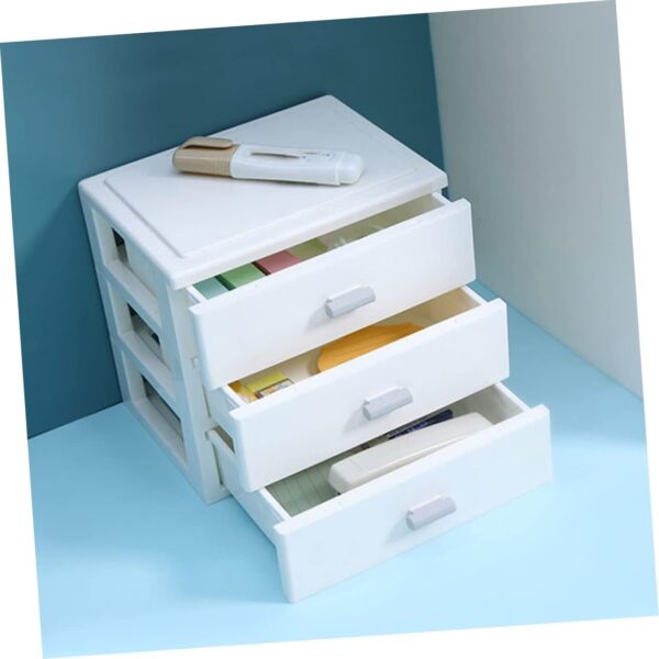 #JT 10-19 Plastic 3 Drawer Desktop Organizer - Image 3