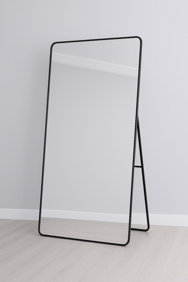#ZT 09-06 Black Largest Rectangular Full Length Mirror - 31" x 70"