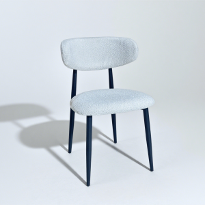 #C-996 White Fabric Curved Back Accent Chair - 2PCS for $1600