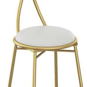 #GZ 04-01 White Vanity Bow Chair