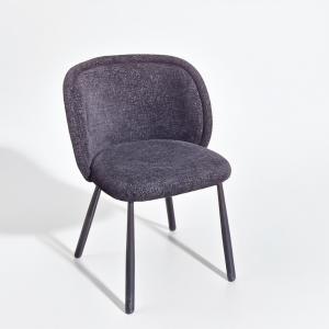 #C-1042 Black Fabric Curved Back Accent Chair - 2PCS for $1800