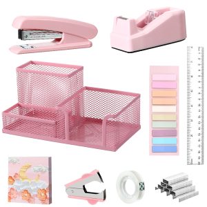 #ZM 10-02 Pink 9PC Stationery Set